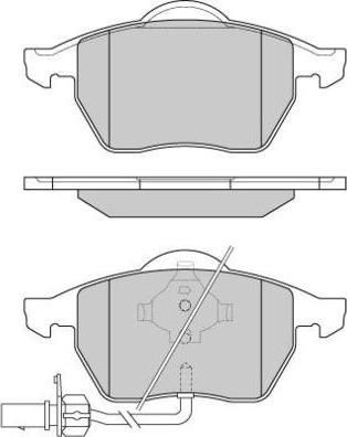 E.T.F. 12-0816 - Brake Pad Set, disc brake car-mod.net