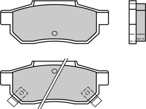 E.T.F. 12-0396 - Brake Pad Set, disc brake car-mod.net