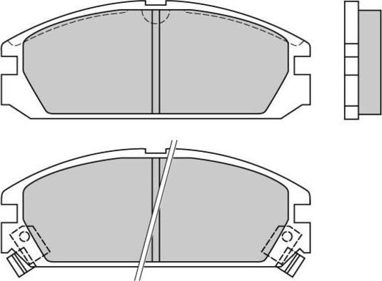 E.T.F. 12-0349 - Brake Pad Set, disc brake car-mod.net