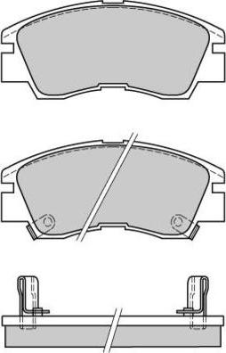 E.T.F. 12-0387 - Brake Pad Set, disc brake car-mod.net