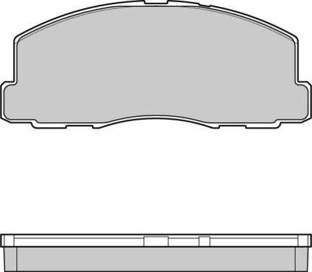 E.T.F. 12-0299 - Brake Pad Set, disc brake car-mod.net
