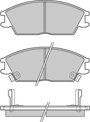 E.T.F. 12-0293 - Brake Pad Set, disc brake car-mod.net