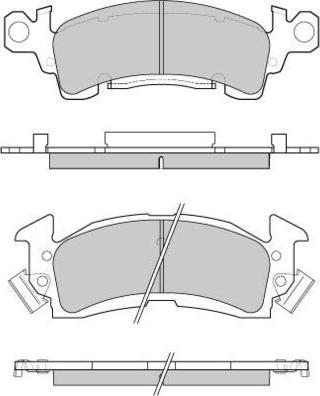 E.T.F. 12-0781 - Brake Pad Set, disc brake car-mod.net