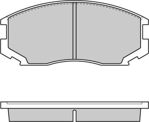 ADVICS-SEA D1N013T - Brake Pad Set, disc brake car-mod.net
