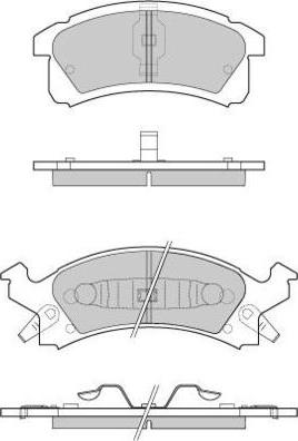 Lucas Electrical GDB4002 - Brake Pad Set, disc brake car-mod.net