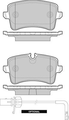 4U 22461VV - Brake Pad Set, disc brake car-mod.net