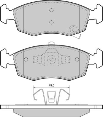 FTE 9002048 - Brake Pad Set, disc brake car-mod.net