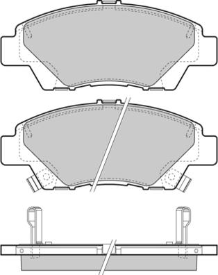 4U Autoparts 37542HN - Brake Pad Set, disc brake car-mod.net