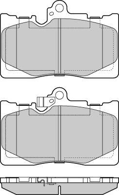 ADVICS-SEA A1N166T - Brake Pad Set, disc brake car-mod.net