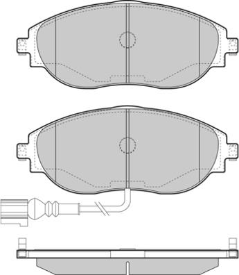 Brake Engineering PA1896 - Brake Pad Set, disc brake car-mod.net