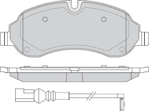 4U 22572FR - Brake Pad Set, disc brake car-mod.net