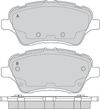 4U Autoparts 22560FR - Brake Pad Set, disc brake car-mod.net