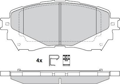 ADVICS E1N089Y - Brake Pad Set, disc brake car-mod.net