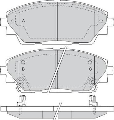 4U Autoparts 37594MZ - Brake Pad Set, disc brake car-mod.net