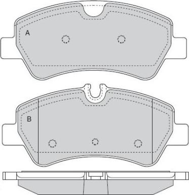 4U 22573FR - Brake Pad Set, disc brake car-mod.net