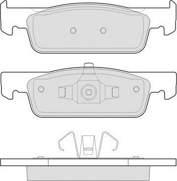 E.T.F. 12-1641 - Brake Pad Set, disc brake car-mod.net