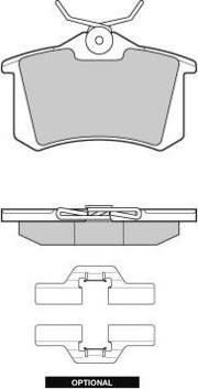 E.T.F. 12-1004 - Brake Pad Set, disc brake car-mod.net