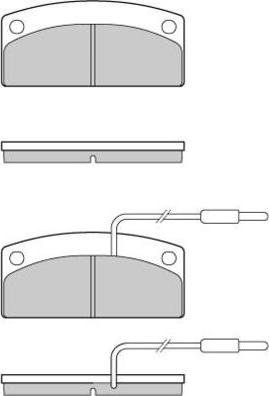 E.T.F. 12-1002 - Brake Pad Set, disc brake car-mod.net