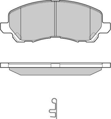 E.T.F. 12-1080 - Brake Pad Set, disc brake car-mod.net