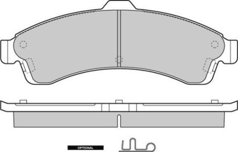E.T.F. 12-1308 - Brake Pad Set, disc brake car-mod.net