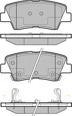 E.T.F. 12-1780 - Brake Pad Set, disc brake car-mod.net