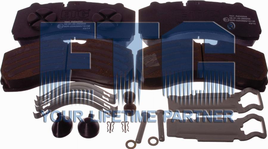 ETG Automotive 02.01.42.250209 - Brake Pad Set, disc brake car-mod.net