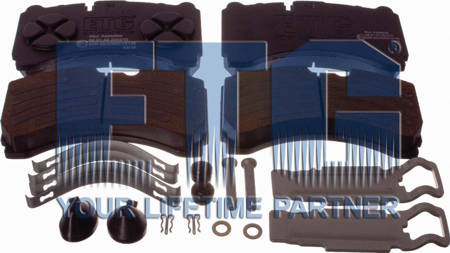 ETG Automotive 02.01.42.250210 - Brake Pad Set, disc brake car-mod.net