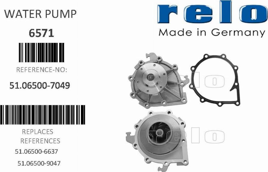 ETG Automotive 02.02.06.232310 - Water Pump car-mod.net
