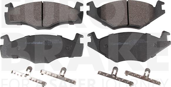 Eurobrake 5502229969 - Brake Pad Set, disc brake car-mod.net