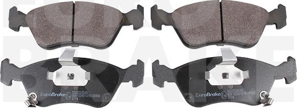 Eurobrake 5502224546 - Brake Pad Set, disc brake car-mod.net