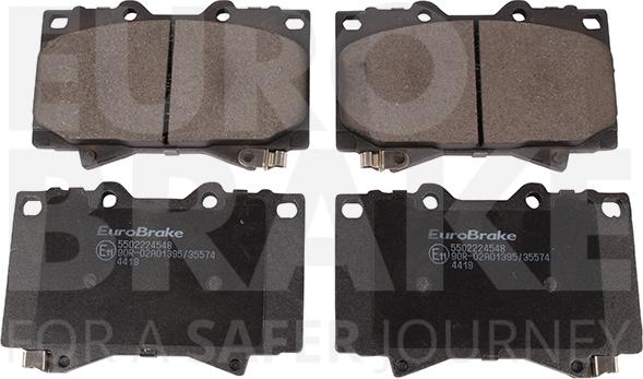 Eurobrake 5502224548 - Brake Pad Set, disc brake car-mod.net