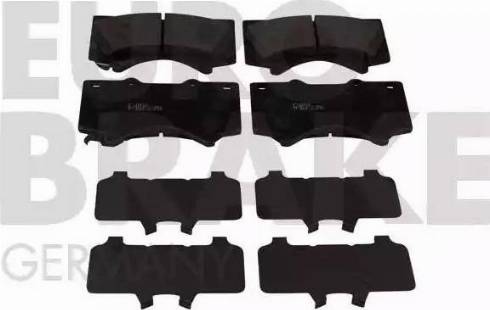 Eurobrake 55022245103 - Brake Pad Set, disc brake car-mod.net