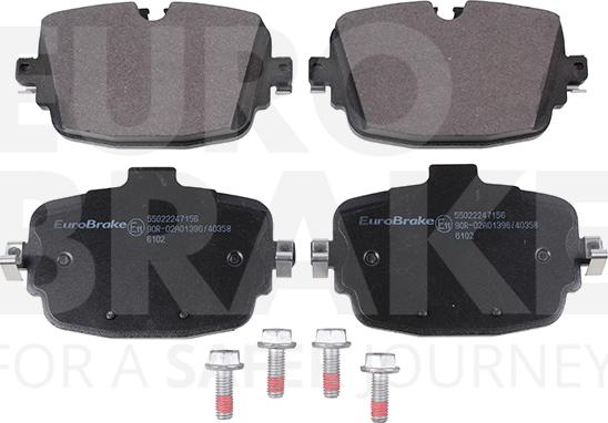 Eurobrake 55022247156 - Brake Pad Set, disc brake car-mod.net