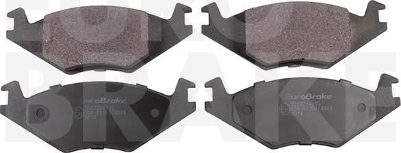 Eurobrake 5502224715 - Brake Pad Set, disc brake car-mod.net