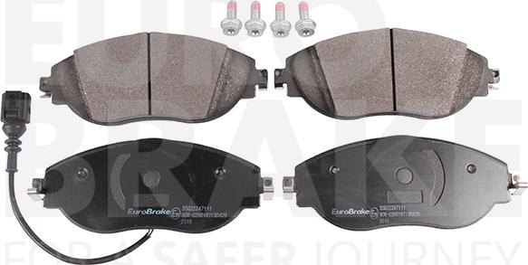 Eurobrake 55022247111 - Brake Pad Set, disc brake car-mod.net