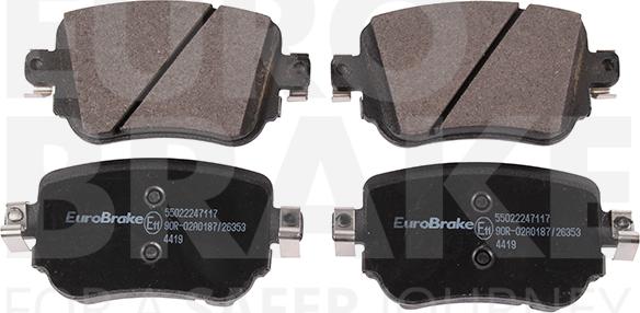 Eurobrake 55022247117 - Brake Pad Set, disc brake car-mod.net