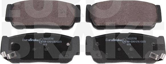 Eurobrake 5502225705 - Brake Pad Set, disc brake car-mod.net