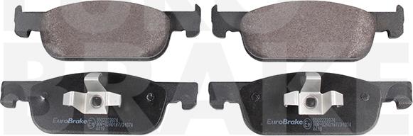 Eurobrake 5502223974 - Brake Pad Set, disc brake car-mod.net