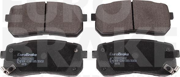 Eurobrake 5502223432 - Brake Pad Set, disc brake car-mod.net
