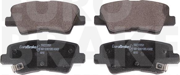Eurobrake 5502223531 - Brake Pad Set, disc brake car-mod.net