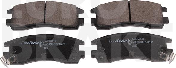 Eurobrake 5502223616 - Brake Pad Set, disc brake car-mod.net