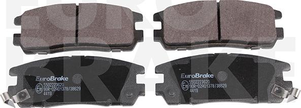 Eurobrake 5502223620 - Brake Pad Set, disc brake car-mod.net