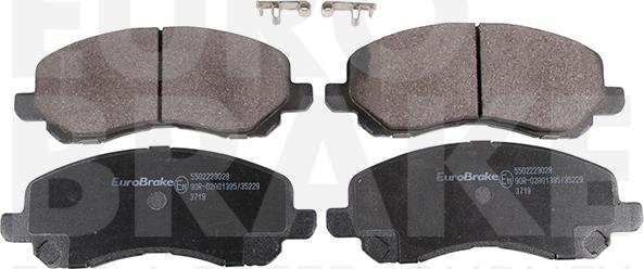 Eurobrake 5502223028 - Brake Pad Set, disc brake car-mod.net