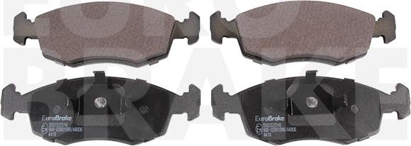 Eurobrake 5502222516 - Brake Pad Set, disc brake car-mod.net