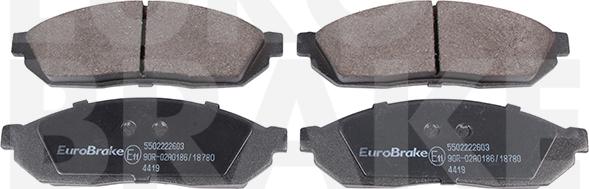 Eurobrake 5502222603 - Brake Pad Set, disc brake car-mod.net