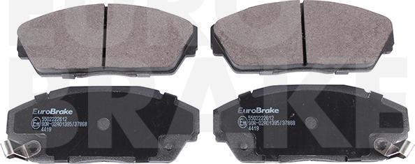 Eurobrake 5502222612 - Brake Pad Set, disc brake car-mod.net