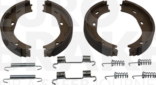 Eurobrake 58492733217 - Brake Shoe Set, parking brake car-mod.net