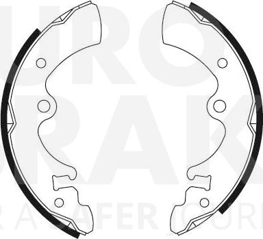 Eurobrake 58492722341 - Drum Brake Shoe Set car-mod.net