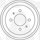 Eurobrake 5825253007 - Brake Drum car-mod.net