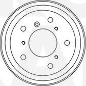 Eurobrake 5825264705 - Brake Drum car-mod.net